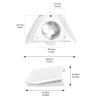 Robust Satellite Mounting Kit Fit for Mini Antennae with Thickened Material, Weather Proof, Installation on Pipes or Flat Surfaces, Compatible with Rooftops, RVs, and Boats view 2