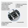 100pcs Stainless Steel Multi-Purpose Metal Cable Ties 4.6mm, Coated Exhaust Wrap Locking Cable Ties(4.6x150mm) view 3