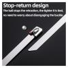 100pcs Stainless Steel Multi-Purpose Metal Cable Ties 4.6mm, Coated Exhaust Wrap Locking Cable Ties(4.6x150mm) view 4