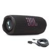 JBL Flip 7 (Black/Orange) + Bundle with USB-C Braided Cable view 1