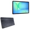 BoxWave Keyboard Compatible with Samsung Galaxy Tab S10 FE+ - SlimKeys Bluetooth Keyboard, Portable Thin with Chiclet-Style Keys - Jet Black view 1