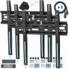 Cheetah Fixed TV Mount (3-Pack) for Most 26-60 Inch TVs up to 115lbs, Each with 10ft HDMI Cable, VESA 400x400mm, Flat Screen TV Wall Mount Bracket, Fits 16" Studs, Quick Release Lock, Low 1" Profile view 1