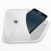 BoxWave Case Compatible with Samsung Galaxy S25 - Elite Leather Messenger Pouch, Synthetic Leather Cover Case Envelope Design - Ivory White view 4