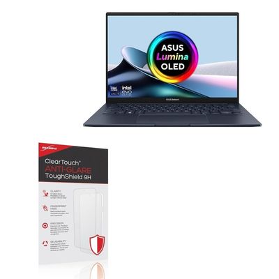 BoxWave Screen Protector Compatible with ASUS Zenbook 14 Model UX3405CA-US (14 in) - ClearTouch Anti-Glare ToughShield 9H (2-Pack), Anti-Glare 9H Tough Flexible Film Screen Protector