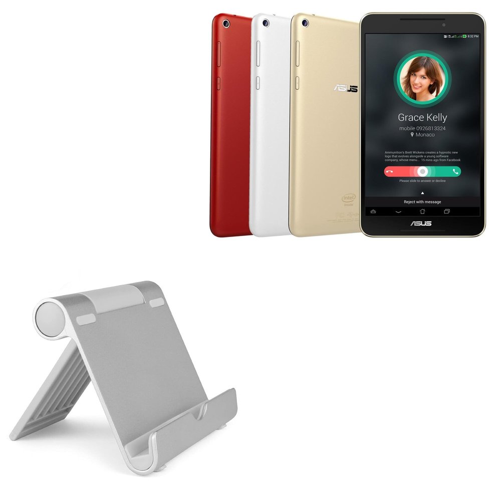 BoxWave Stand and Mount Compatible with ASUS Fonepad 8 FE380CG - VersaView Aluminum Stand, Portable, Multi Angle Viewing Sturdy