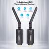 Vrriis Wireless HDMI Transmitter and Receiver,Plug and Play,1080P Wireless HDMI Extender Kit Support 2.4GHz and 5GHz for Streaming Video from Laptop,Pc,TV Box to Monitor,TV,Projector view 2