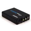 3RCA AV CVBS Composite & S-Video R/L Audio to HDMI Converter Adapter with 4 : 3/16 : 9 Aspect Ratio Switch /3.5mm Audio / 480P/576P/720P/1080P Output Switch for VHS/VCR/DVD Player to View on HDMI TVs view 1