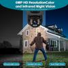 Dual Lens Security Cameras Outdoor, 6MP WiFi Surveillance Camera, Home Security Surveillance System, 360View, IP67 Waterproof, Motion Detection,Two-Way Audio, Light Alarm (2pack) view 3