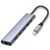 MVUYO C HUB Type C 3.1 to 4k RJ45 LAN Ethernet USB3.0 Adapter Dock for Air Pro PC Accessories(E) view 1