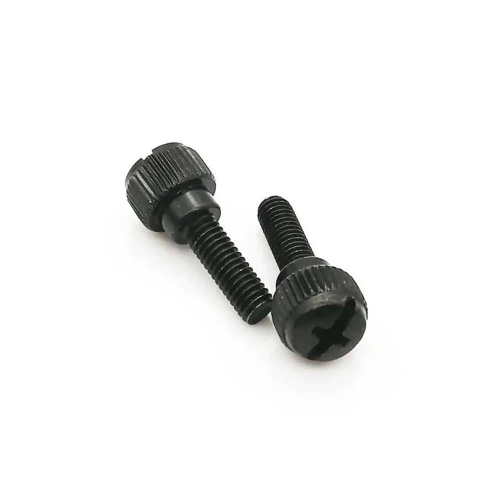 20pcs M3 M4 Black Silver Carbon Steel Slotted Phillips Head PC Computer Case Cover Hand Tighten Thumbscrew Thumb Bolt Screw TREXCFGH(Black,M4x10mm)