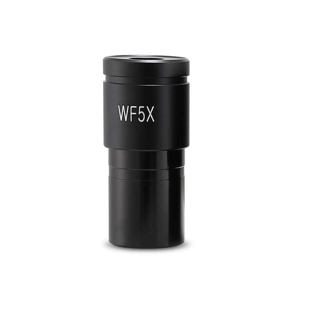 Microscope Kit 2PCS Biological Microscope Eyepieces, WF5X 10X 15X 16X 20X 25X 30X Wide-Angle Eyepiece, Mounting Size 23.2mm Microscope Lens Adapters(WF5X-20mm)