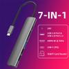 MVUYO 3.1 Type-C to Adapter 4K C Hub with Hub 3.0 2.0 TF SD Reader Slot PD for C Splitter(Gray) view 4