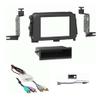 Single & Double DIN Car Stereo Install Kit Compatible with Kicks for 2018, 2019, 2020, & 2021 with Factory Amplified System view 1