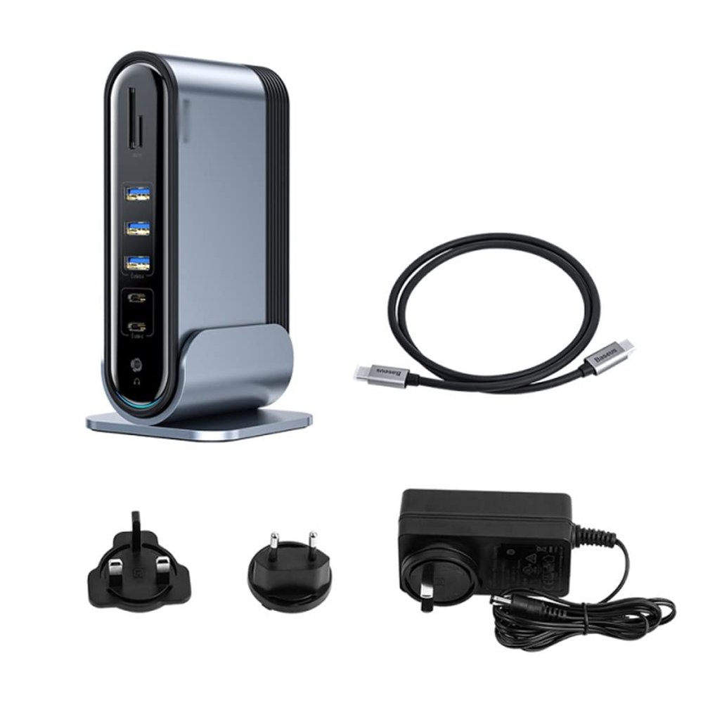 MVUYO Power Adapter Docking Station Laptop Multifunctional Converter Splitter Adapter Accessories