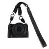 BMAOLLONGB R50 V Case, Handmade PU Leather Half Camera Case Bag Cover Bottom Opening Version for Canon Eos R50 V R50V With Neck Strap Lens Cover (Black) view 2