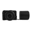 BMAOLLONGB R50 V Case, Handmade PU Leather Half Camera Case Bag Cover Bottom Opening Version for Canon Eos R50 V R50V With Neck Strap Lens Cover (Black) view 3