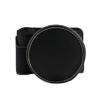 BMAOLLONGB R50 V Case, Handmade PU Leather Half Camera Case Bag Cover Bottom Opening Version for Canon Eos R50 V R50V With Neck Strap Lens Cover (Black) view 4