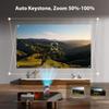 Mini Portable Projector with WiFi 6 and Bluetooth 5.0 Smart Projector 1080P Support Movie Projector 4K Decode Built-in Android 11.0 for Home Theater Compatible for Smartphone/Laptop (HY300-PRO-FLAG) view 3