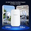 Outdoor WiFi ExtenderWiFi Booster | AI Watchdog | Repeater&AP ModeIP65 Weatherproof | Up to 1200Mbps Dual Band WiFi Repeater | Covers Up to Least 3440 Sq. ft and 30 Devices view 2