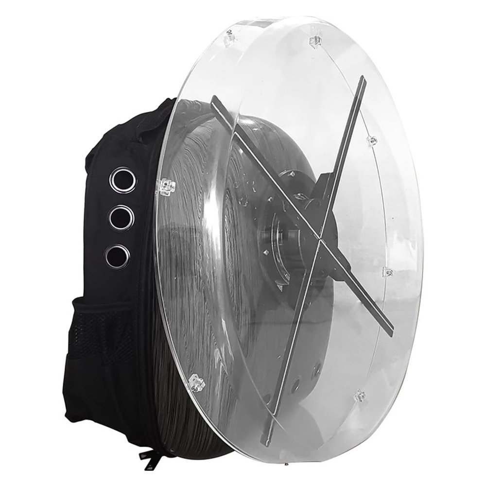 YHMMYSHX 3D Holographic Projection Advertising Machine Naked Eye No Screen Display Fan Special Protective Cover Outdoor Backpack Easy to Change Video(65cm-Backpack)