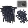 100 PCS Nylon Universal Cable Tie Buckle,Heavy Duty Self-Locking Nylon Zip Ties Holder,Replaces Screws - Tightens with One Buckle, And Fixes Various Vehicle Parts! (100) view 1