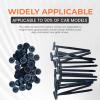 100 PCS Nylon Universal Cable Tie Buckle,Heavy Duty Self-Locking Nylon Zip Ties Holder,Replaces Screws - Tightens with One Buckle, And Fixes Various Vehicle Parts! (100) view 3