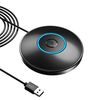 Conference USB Microphone, 360 Omnidirectional Microphone 10ft Voice Pickup Range, Plug & Play for PC/Laptop, Ideal for Video Calls, Gaming, Chatting, Skype, Works with Windows & macOS