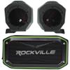Audiosavings Bundle: 230-BR-2B65U 6.5" Unloaded Rear Speaker Pods for 21-25 Bronco 2-Door Bundle with Free Rockville Rock Anywhere Waterproof Portable Bluetooth Speaker+TWS Stereo Linking (2 Items) view 1
