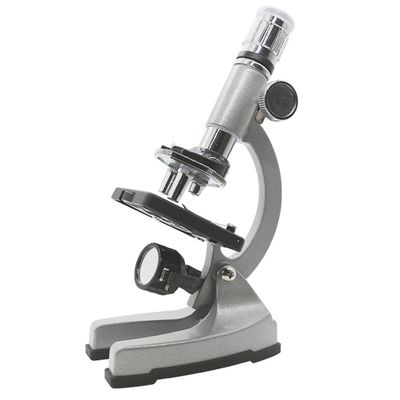JOEBO Microscope Kit 1200X Metal Microscope Illuminated Monocular Biological Microscope Microscope Lens Adapters