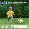 ANNKE Wireless Outdoor Cameras for Home Security, Expandable 16 Channel 4K NVR with 6TB HDD, 4MP 2Cam, Outside Cameras, 2 Way Audio, Alexa Complitable, Instant Alerts, Human Detection, Remote Access view 4