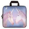 14 15 15.4 15.6 inch Laptop Handle Bag Computer Protect Case Pouch Holder Notebook Sleeve Neoprene Cover Soft Carrying Travel Case for Dell Lenovo Toshiba HP Chromebook ASUS Acer(Two Unicorns) view 1