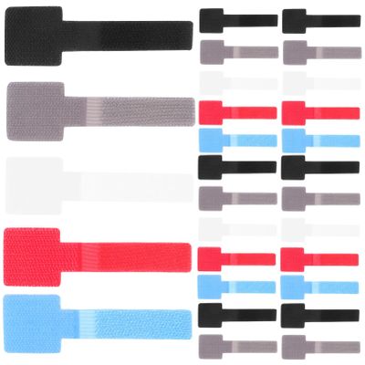 Angoily 50pcs Cord Management for Desk Cable Straps Adhesive Backing Wire Organizers for Home Office Gaming
