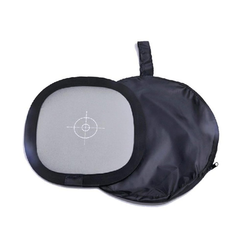Balacoo Grey Reference Card with White Reflector Side Reflectance PU Board for Camera White Balance and Exposure Control Includes Nylon Carry Case for Photography Lighting and Studio Use