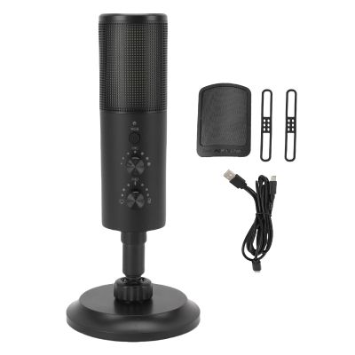 Yoidesu USB Dynamic Microphone for Podcast, RGB Dynamic Cardioid Gaming Streaming Mic, Vocal Mic for OS X for WINS