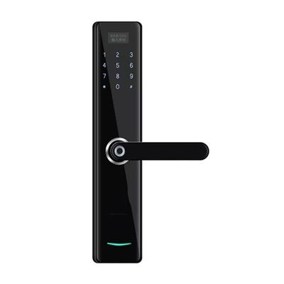 Smart Door Lock Fingerprint Card and Electronic Password Door Lock Home Security Digital Lock Zinc Alloy Lock Smart (Color : Gold, Size : As The Picture Shows) (Black As The Picture Shows)