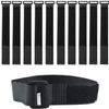 HUAHAITGCH 10 Pack (20 x 1 Inch) Reusable Fastening Cable Ties and Cable Straps,Adjustable Multi-Purpose Hook and Loop Straps Nylon Cable Ties Organizer Fastener Management Wire Straps view 1