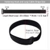 HUAHAITGCH 10 Pack (20 x 1 Inch) Reusable Fastening Cable Ties and Cable Straps,Adjustable Multi-Purpose Hook and Loop Straps Nylon Cable Ties Organizer Fastener Management Wire Straps view 3