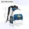 South Dakota Flag Map Business Laptop Backpack For Men,Travel Backpack College Backpacks for 15.7 Inch view 4