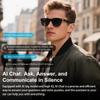 AI Smart Translation Glasses, Noise Reduction & UV400 Protection, Powered By GPT, Support 160+ Languages Multi-Functional Translation Sunglasses, Unisex Translator Glasses for Business/Travel/Study view 4