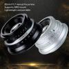 25mm F1.7 Manual Lens - Large Aperture & Zoom Burst Effect for M4/3 Cameras, Lightweight Aluminum Alloy with 10-Blade Bokeh (20cm Close Focus (Silver) view 2