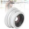 25mm F1.7 Manual Lens - Large Aperture & Zoom Burst Effect for M4/3 Cameras, Lightweight Aluminum Alloy with 10-Blade Bokeh (20cm Close Focus (Silver) view 3