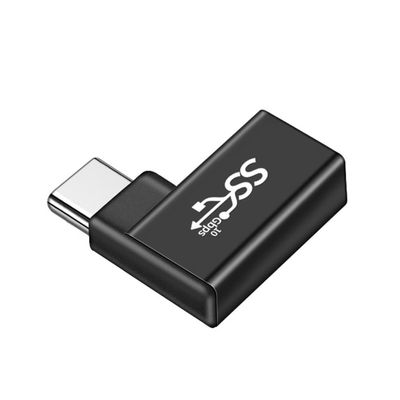 ESTCNK High Speed Type C to USB Connector 90 Degree Bend & Plugs & Plays Type C to USB Charging Adapter for Car & Travel Use