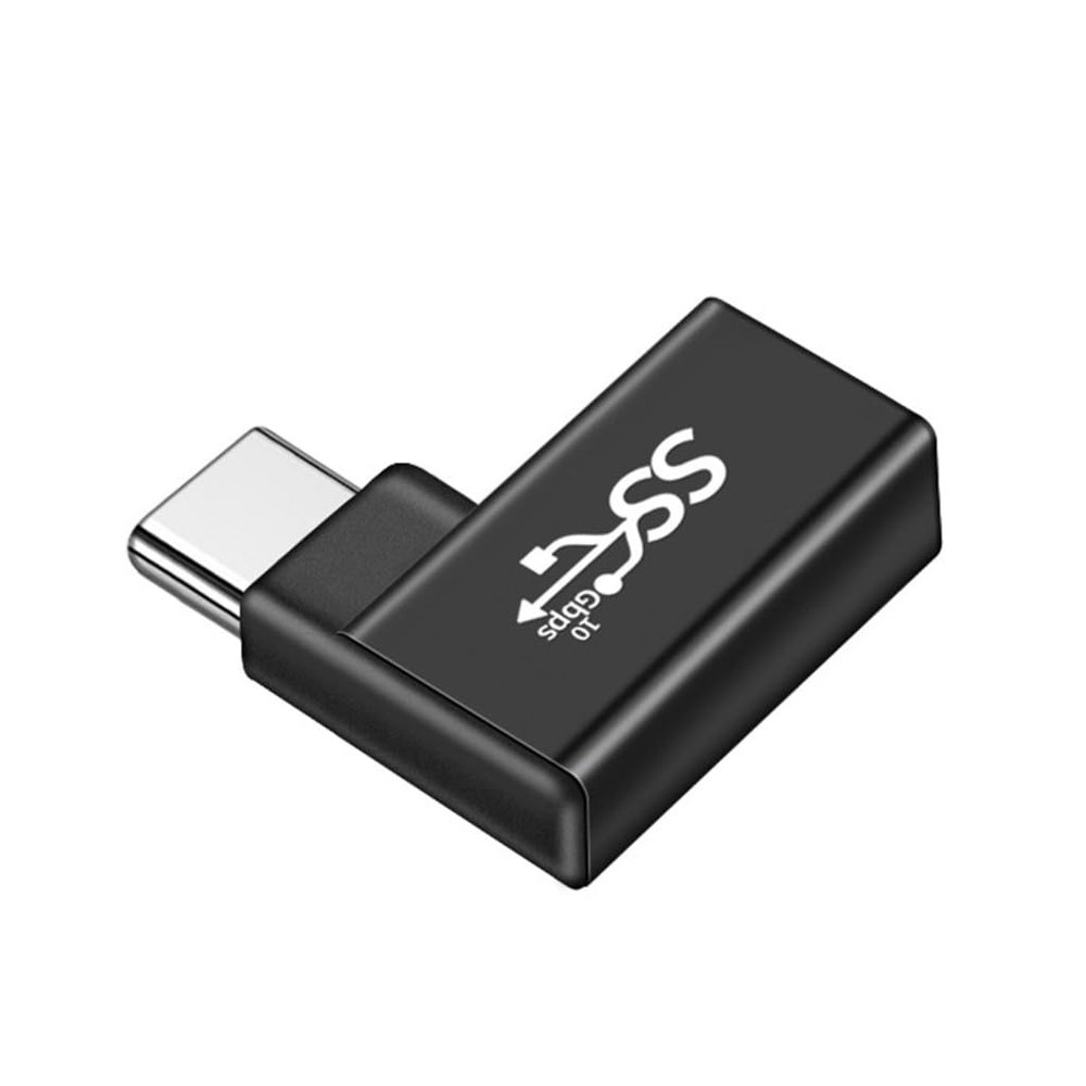 ESTCNK High Speed Type C to USB Connector 90 Degree Bend & Plugs & Plays Type C to USB Charging Adapter for Car & Travel Use