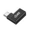 ESTCNK High Speed Type C to USB Connector 90 Degree Bend & Plugs & Plays Type C to USB Charging Adapter for Car & Travel Use view 1