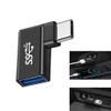 ESTCNK High Speed Type C to USB Connector 90 Degree Bend & Plugs & Plays Type C to USB Charging Adapter for Car & Travel Use view 2