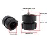 Micro Traders 4Pcs 17mm Ball Socket to 1/4-20 Male Screw Adapter Compatible with Arkon GN010 GN014 GN015 GN016 30x28mm Black view 3