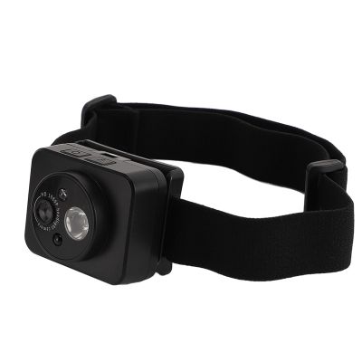 Diyeeni Headlamp Wearable Camera, 1080P Mini Head Mounted Action Camera, 45 Adjustable LED Light, Rechargeable Body Video Camcorder for Night Outdoor Cycling Running Hiking