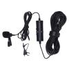 Yoidesu Lavalier Lapel Microphone, 360 Rotation 3.5mm Wired Clip On Mic Noise Reduction Cardioid Microphone for Smartphone PC DSLR Camera view 1
