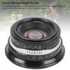 25mm F1.7 Manual Lens - Large Aperture & Zoom Burst Effect for M4/3 Cameras, Lightweight Aluminum Alloy with 10-Blade Bokeh (20cm Close Focus (Black) view 3