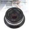 25mm F1.7 Manual Lens - Large Aperture & Zoom Burst Effect for M4/3 Cameras, Lightweight Aluminum Alloy with 10-Blade Bokeh (20cm Close Focus (Black) view 4
